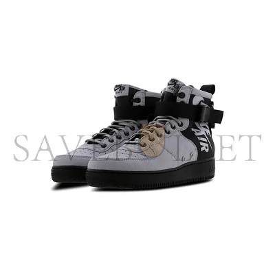 NIKE SF AIR FORCE 1 MID WOLF GREY BLACK 917753-009
