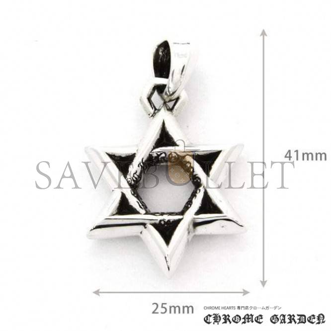 CHROME HEARTS SMALL STAR OF DAVID PENDANT(Pendant Only)