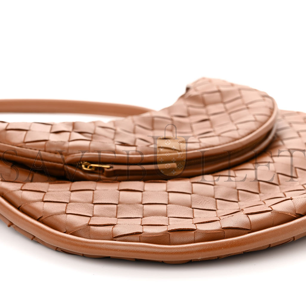 BOTTEGA VENETA NAPPA INTRECCIATO MEDIUM GEMELLI COGNAC (34*28*3cm)