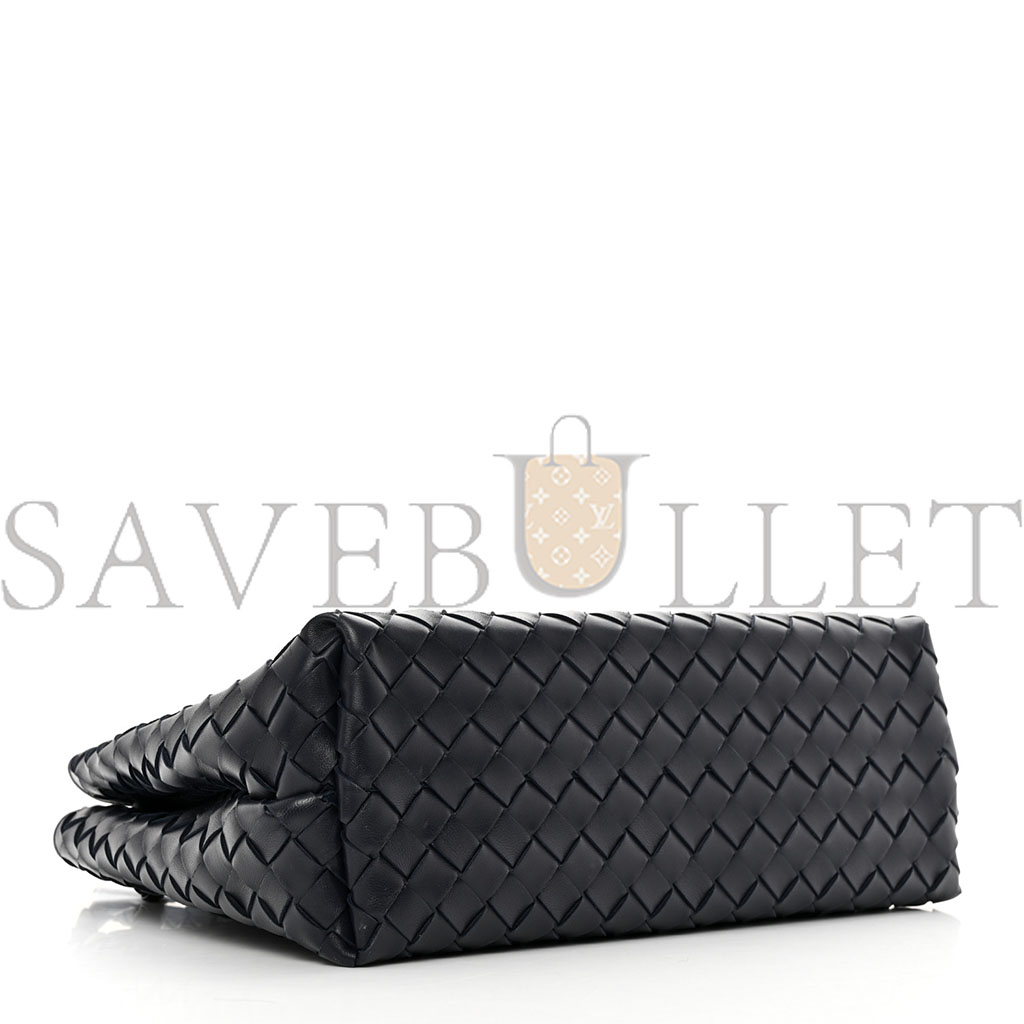 BOTTEGA VENETA BLACK INTRECCIATO MEDIUM ANDIAMO SHOULDER BAG SPACE (32*25*11cm)