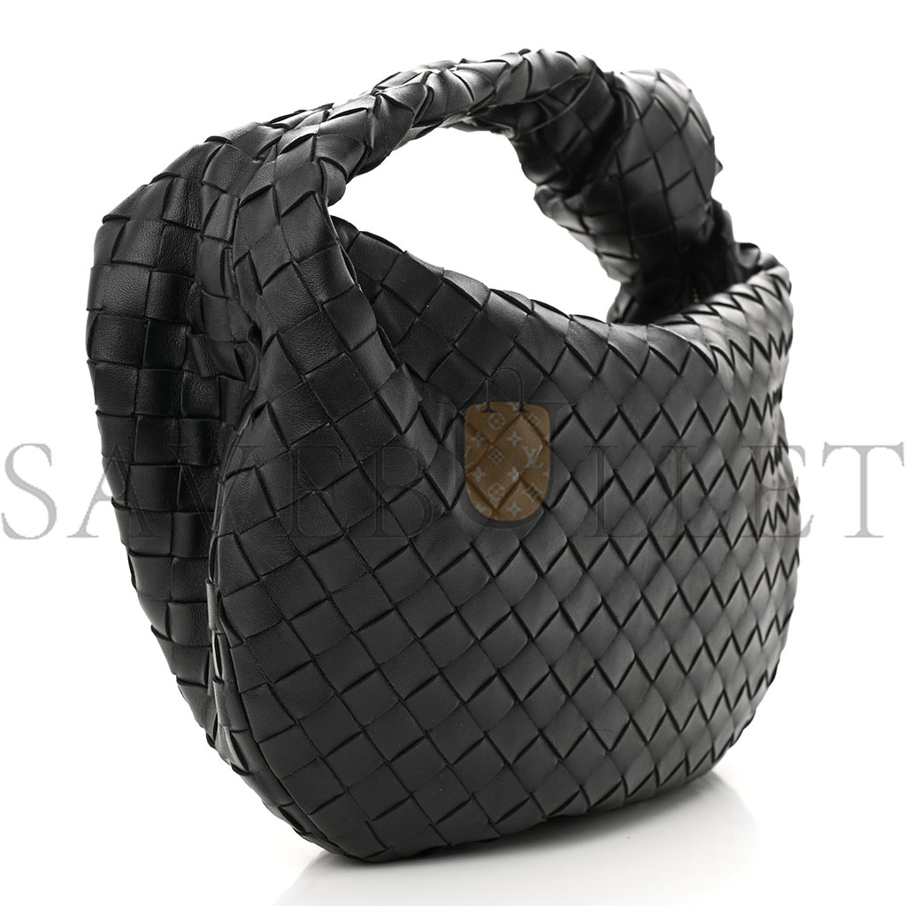 BOTTEGA VENETA NAPPA INTRECCIATO TEEN JODIE HOBO BLACK (36*23*8cm)