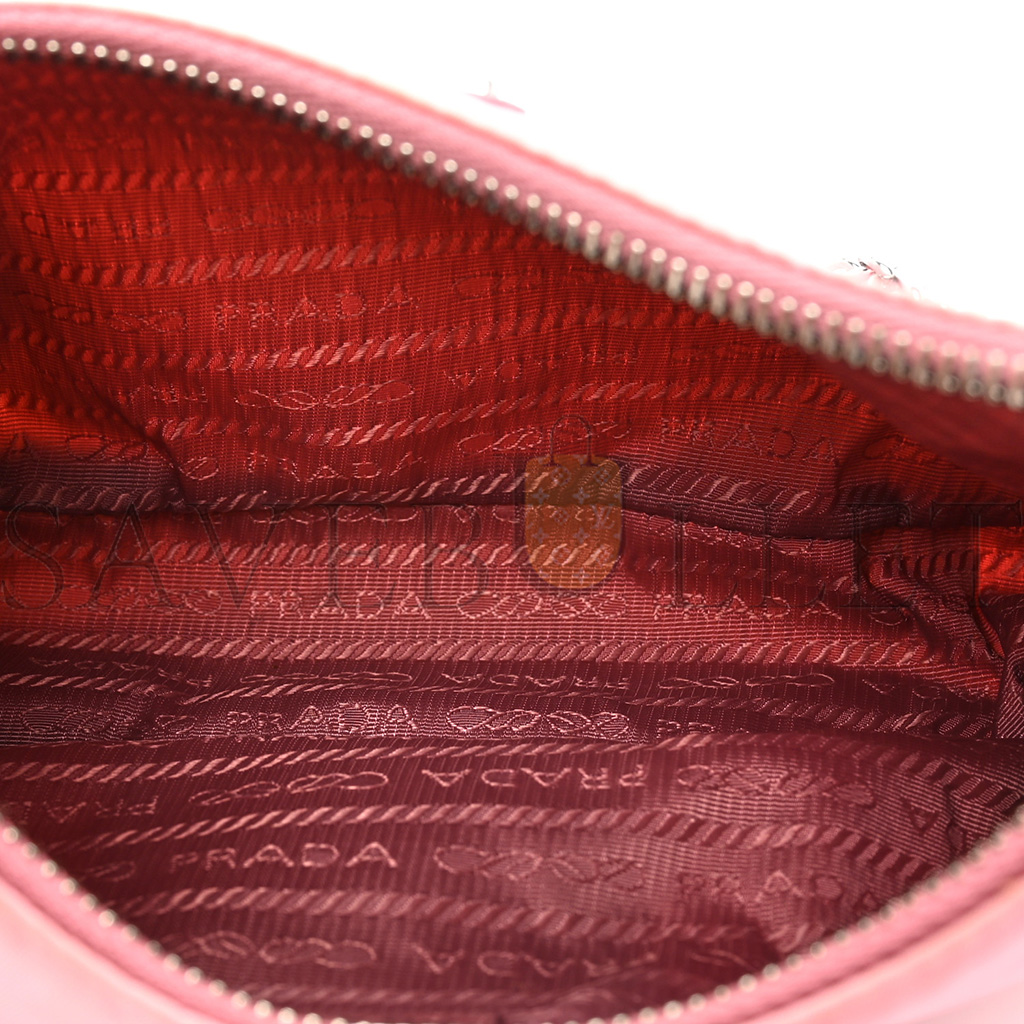 PRADA NYLON RE-EDITION 2005 SHOULDER BAG ROSA (22*17*6m)