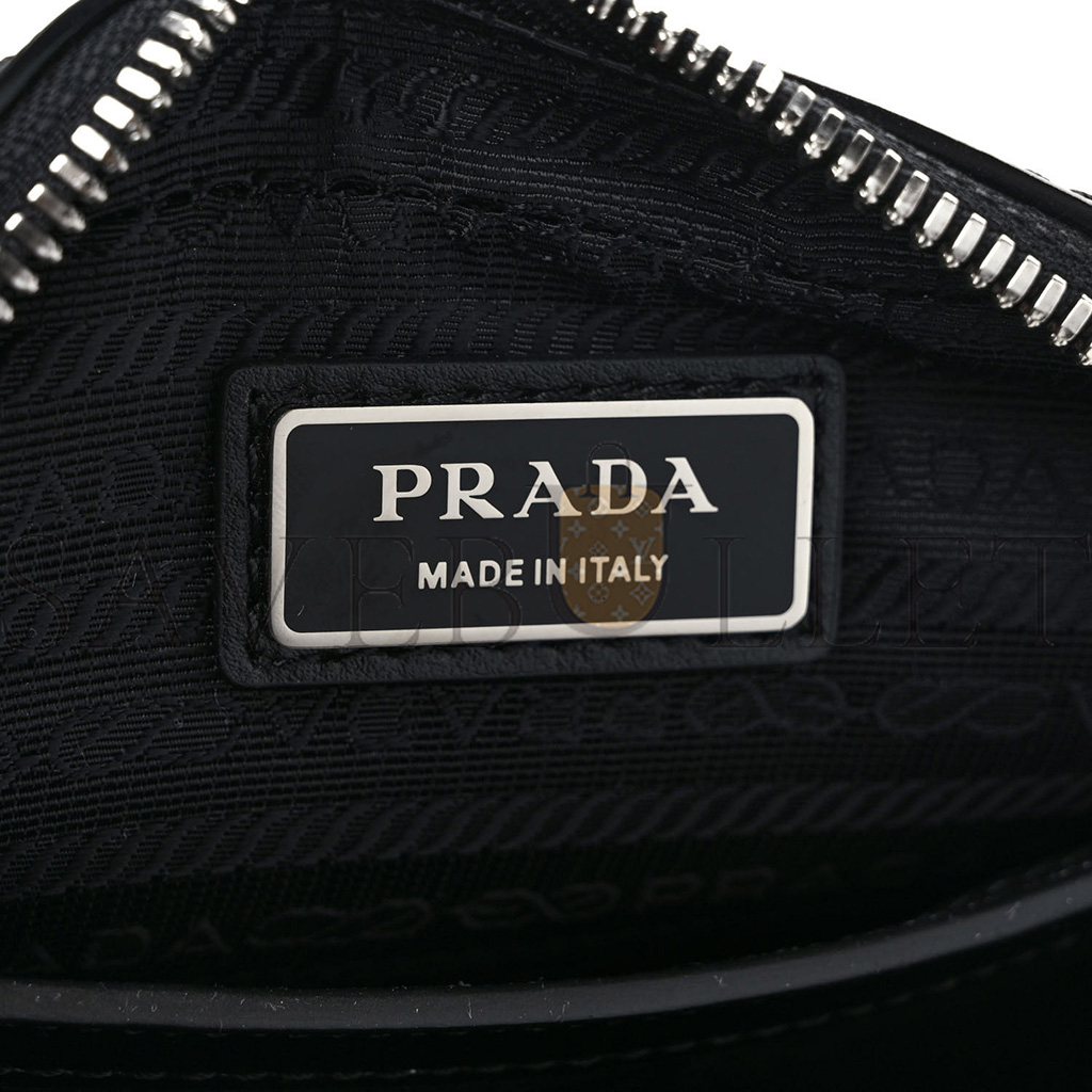 PRADA SAFFIANO SHOULDER BAG BLACK (20*14*8cm)