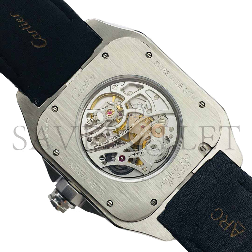 CARTIER SANTOS THREE-SIDED WATCH WM505914