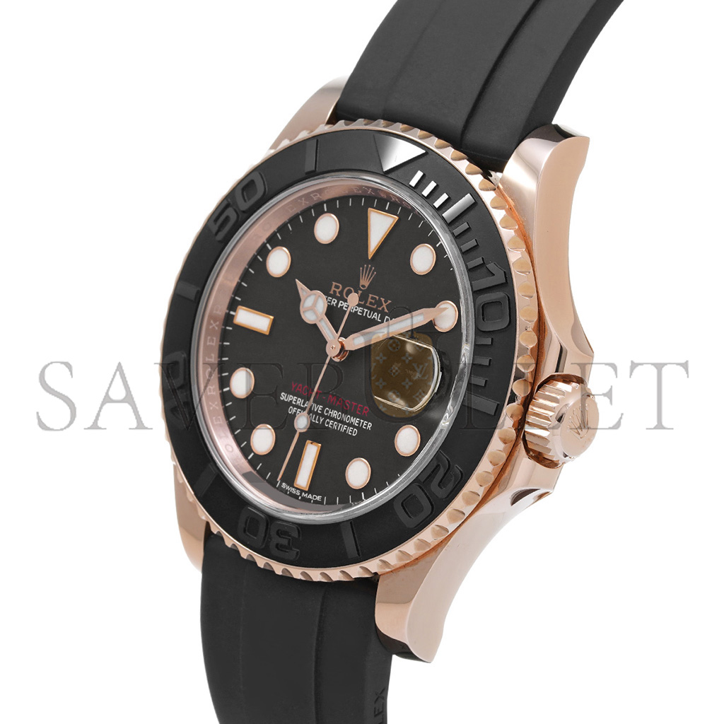 ROLEX YACHT-MASTER BLACK 40MM WATCH 116655