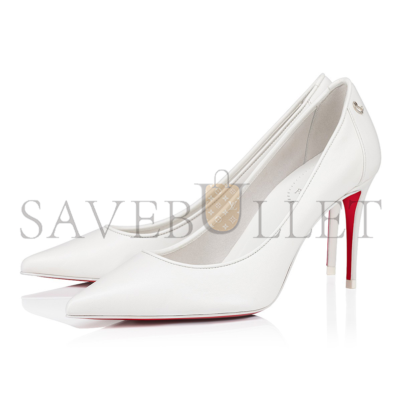 CHRISTIAN LOUBOUTIN SPORTY KATEPUMPS-NAPPA LEATHER-BIANCO-WOMEN 1240544W302