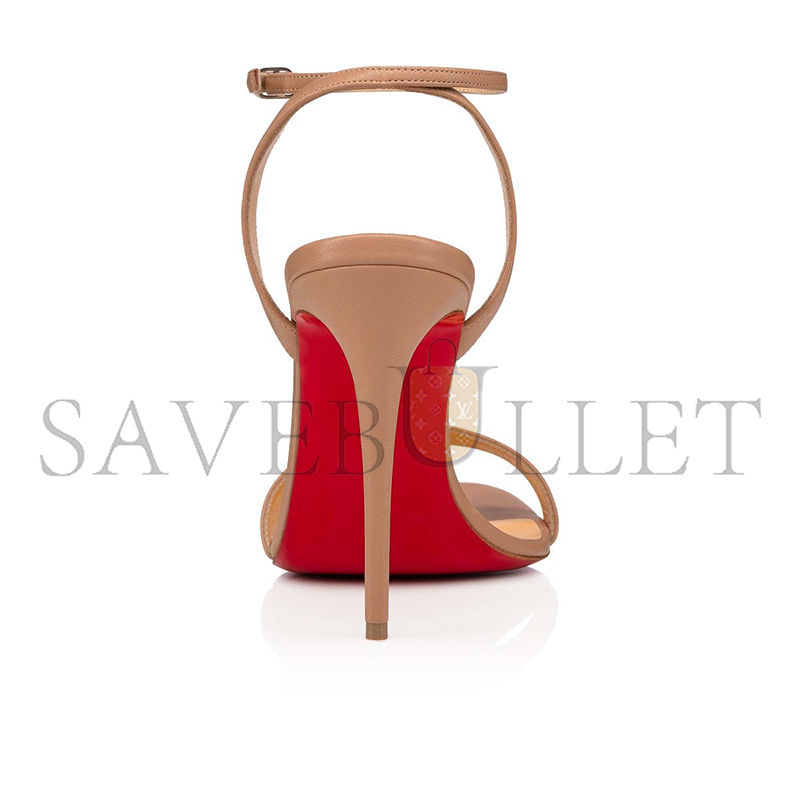 CHRISTIAN LOUBOUTIN LOUBIGIRL 100 MM SANDALS-NAPPA LEATHER-BLUSH-WOMEN 3210851PK1A