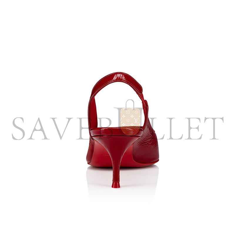CHRISTIAN LOUBOUTIN SPORTY KATE SLING 55 MM SLING BACK PUMPS-VOG PATENT LEATHER-LOUBI-WOMEN 1250480R558