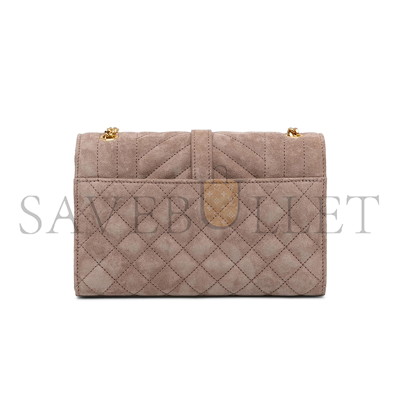 YSL ENVELOPE SMALL BAG IN SUDE SHOULDER BAG 5262861217942 (21*13*6cm)