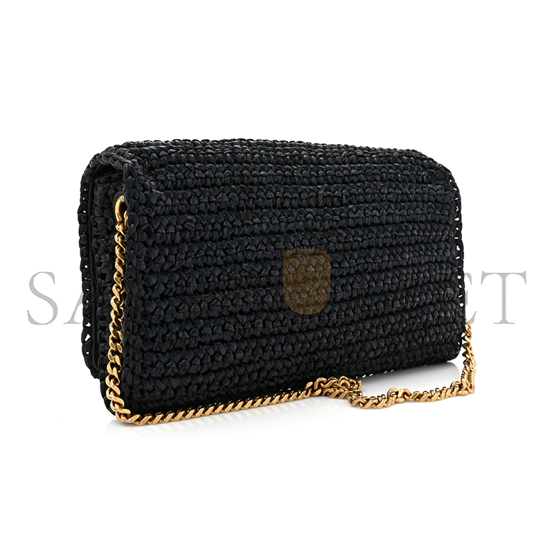 YSL KATE 99 TASSEL IN RAFFIA 604276GG66W1000 (26*13.5*4.5cm)