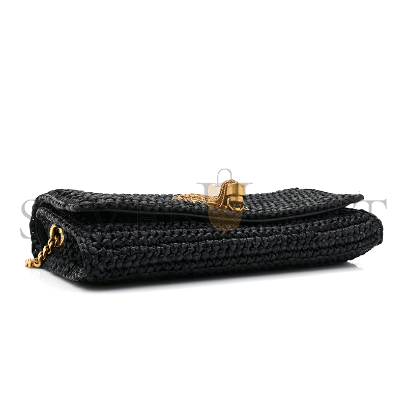 YSL KATE 99 TASSEL IN RAFFIA 604276GG66W1000 (26*13.5*4.5cm)