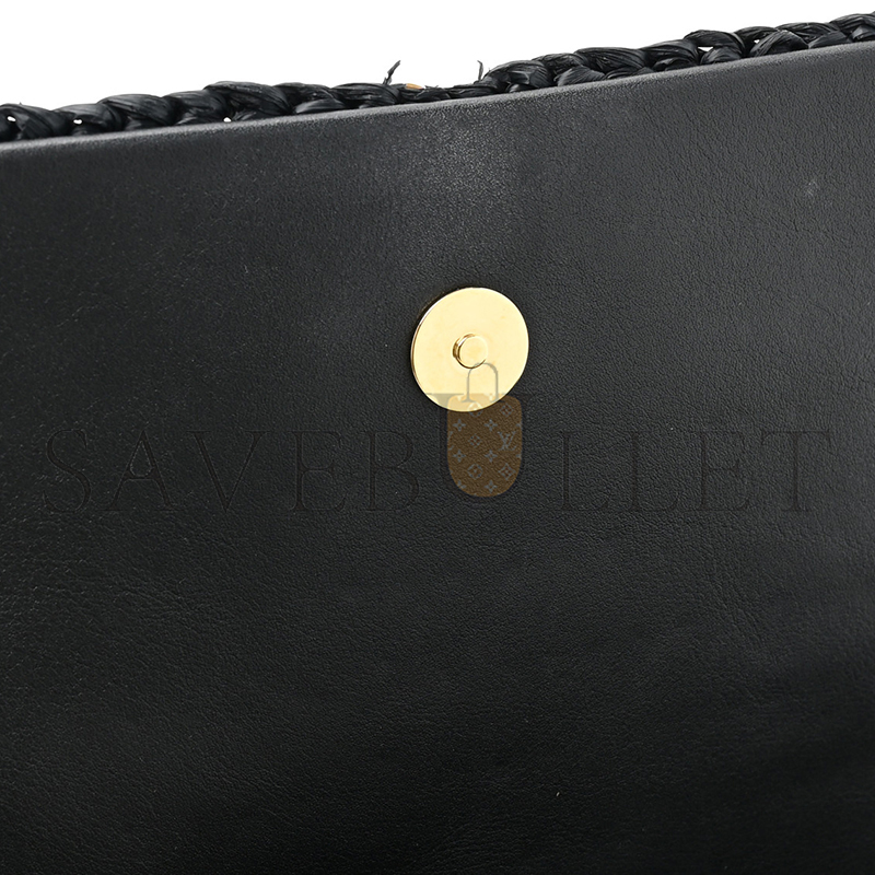 YSL KATE 99 TASSEL IN RAFFIA 604276GG66W1000 (26*13.5*4.5cm)