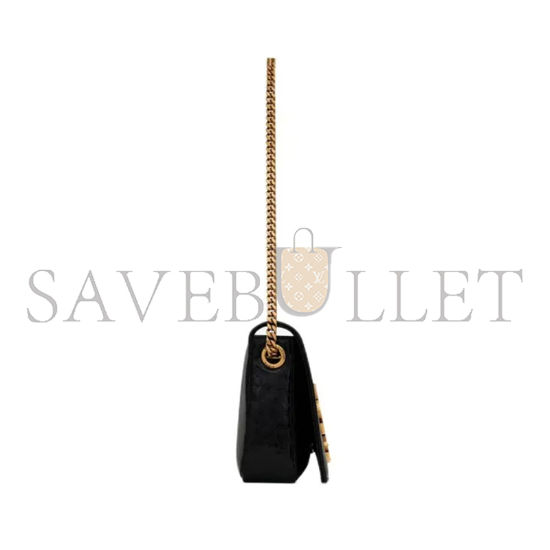 YSL KATE 99 IN ALLIGATOR-EMBOSSED LEATHER 72366015F0W1000 (26*13.5*4.5cm)