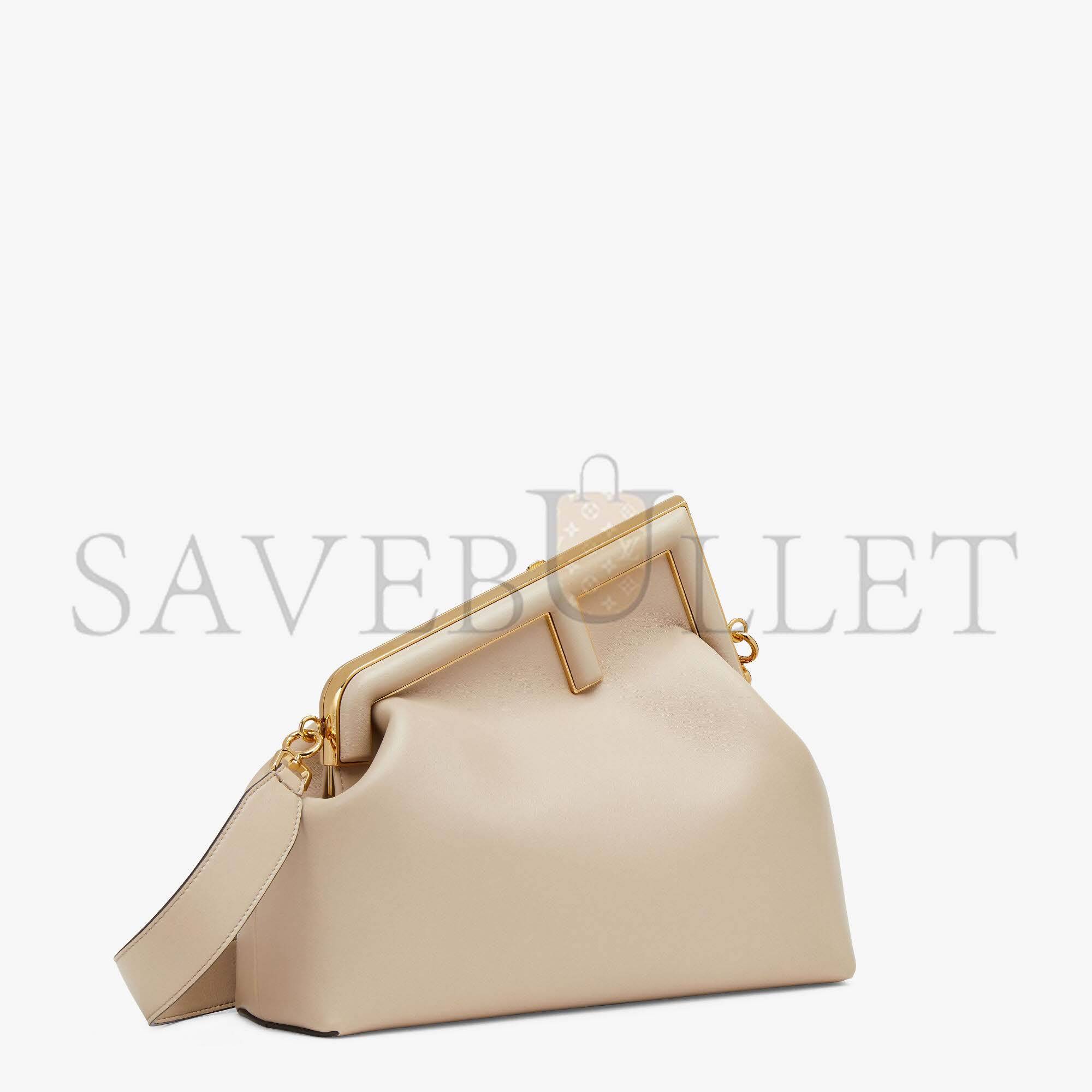 FENDI FIRST MEDIUM - BEIGE LEATHER BAG 8BP127ABVEF19PN (32.5*23.5*15cm)