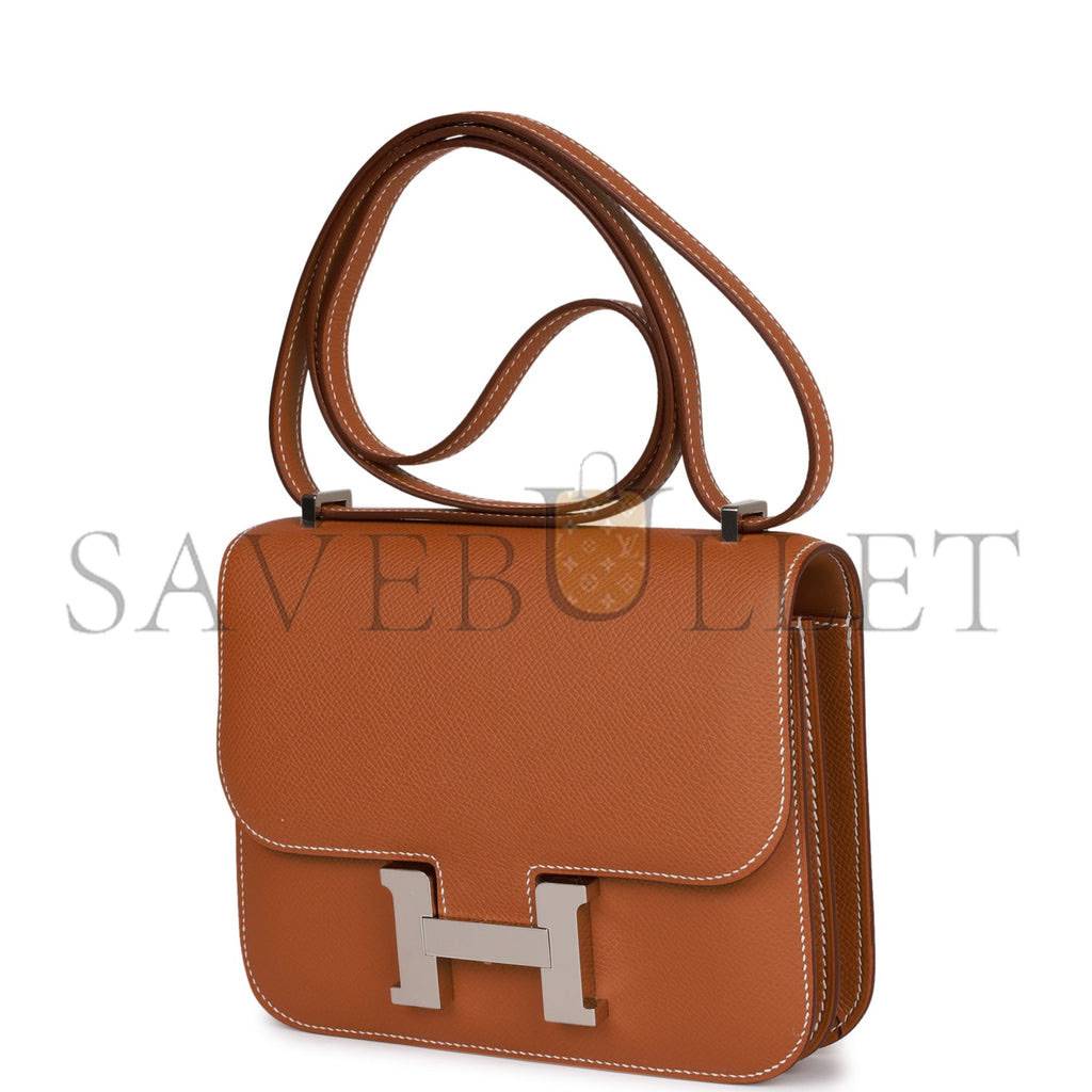 HERMES CONSTANCE 18 GOLD EPSOM PALLADIUM HARDWARE (18cm)