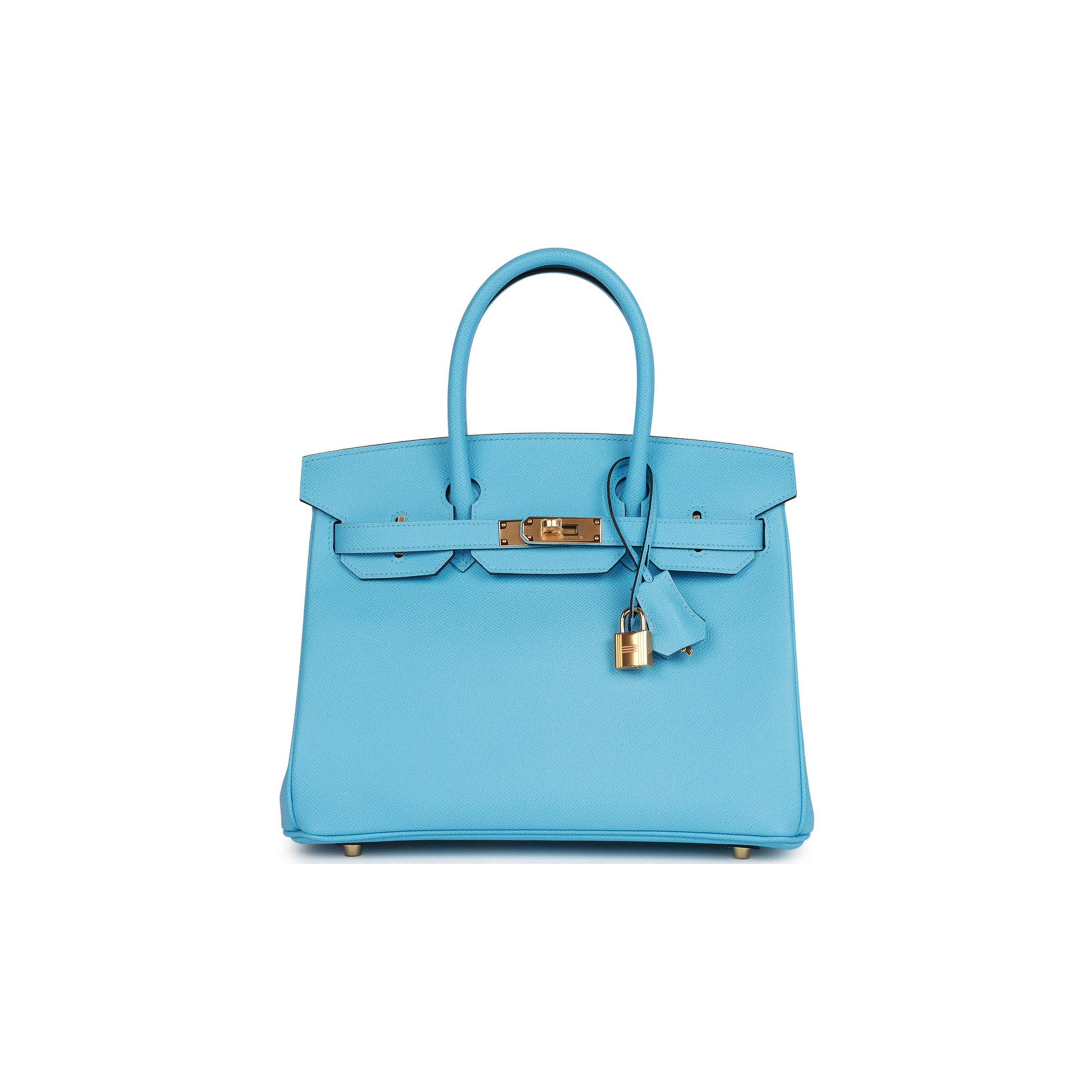 HERMES BIRKIN 30 CELESTE EPSOM GOLD HARDWARE (30cm)