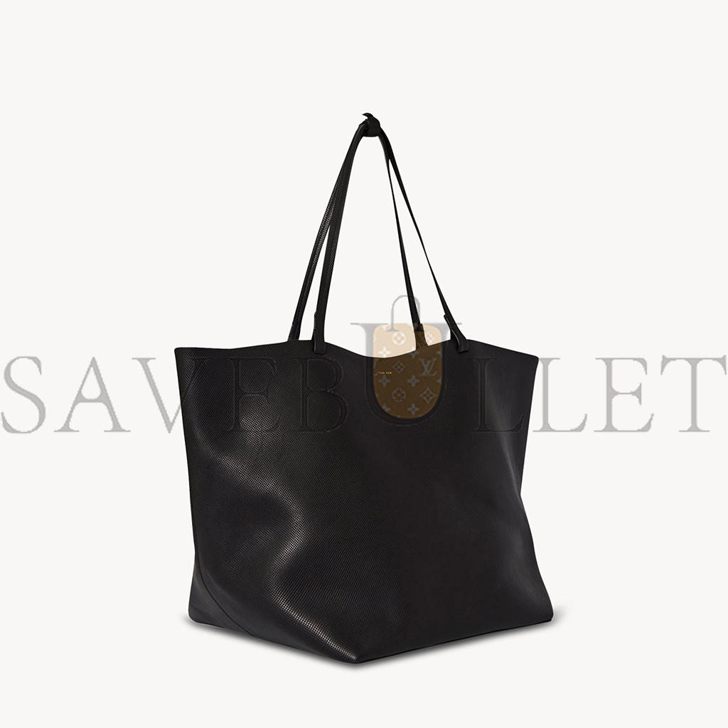 THE ROW XL PARK TOTE BAG IN LEATHER BLACK W1201L72SBLSG (53*36*30cm)