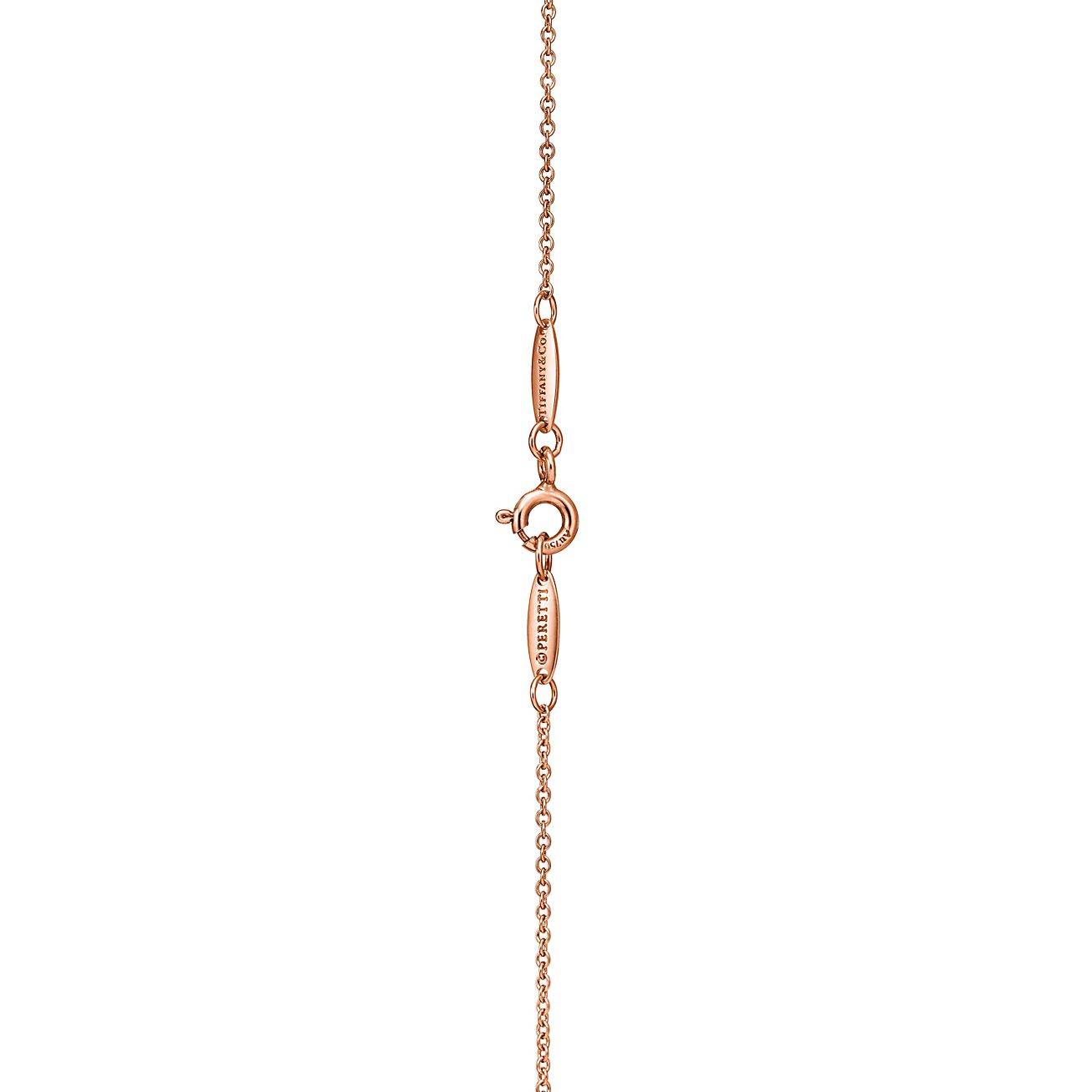 TIFFANY ELSA PERETTI® BEAN® DESIGN PENDANT IN ROSE GOLD, 6.5 MM