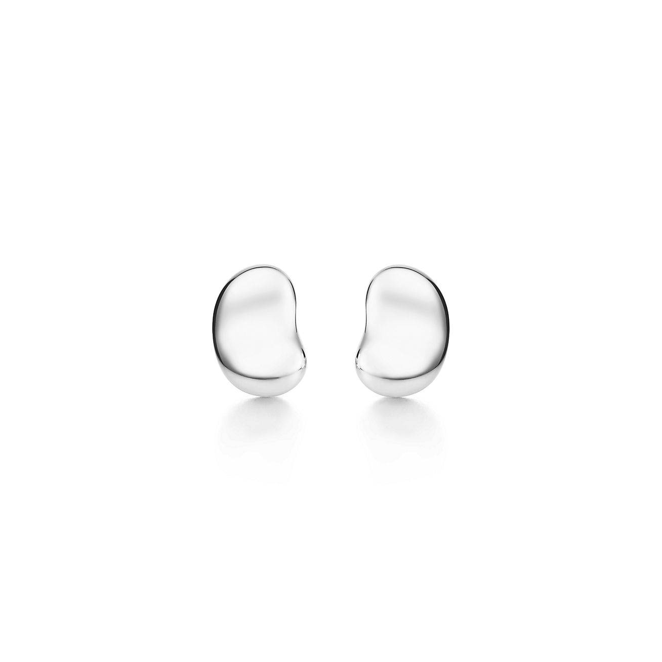 TIFFANY ELSA PERETTI® BEAN® DESIGN EARRINGS IN STERLING SILVER, 9 MM