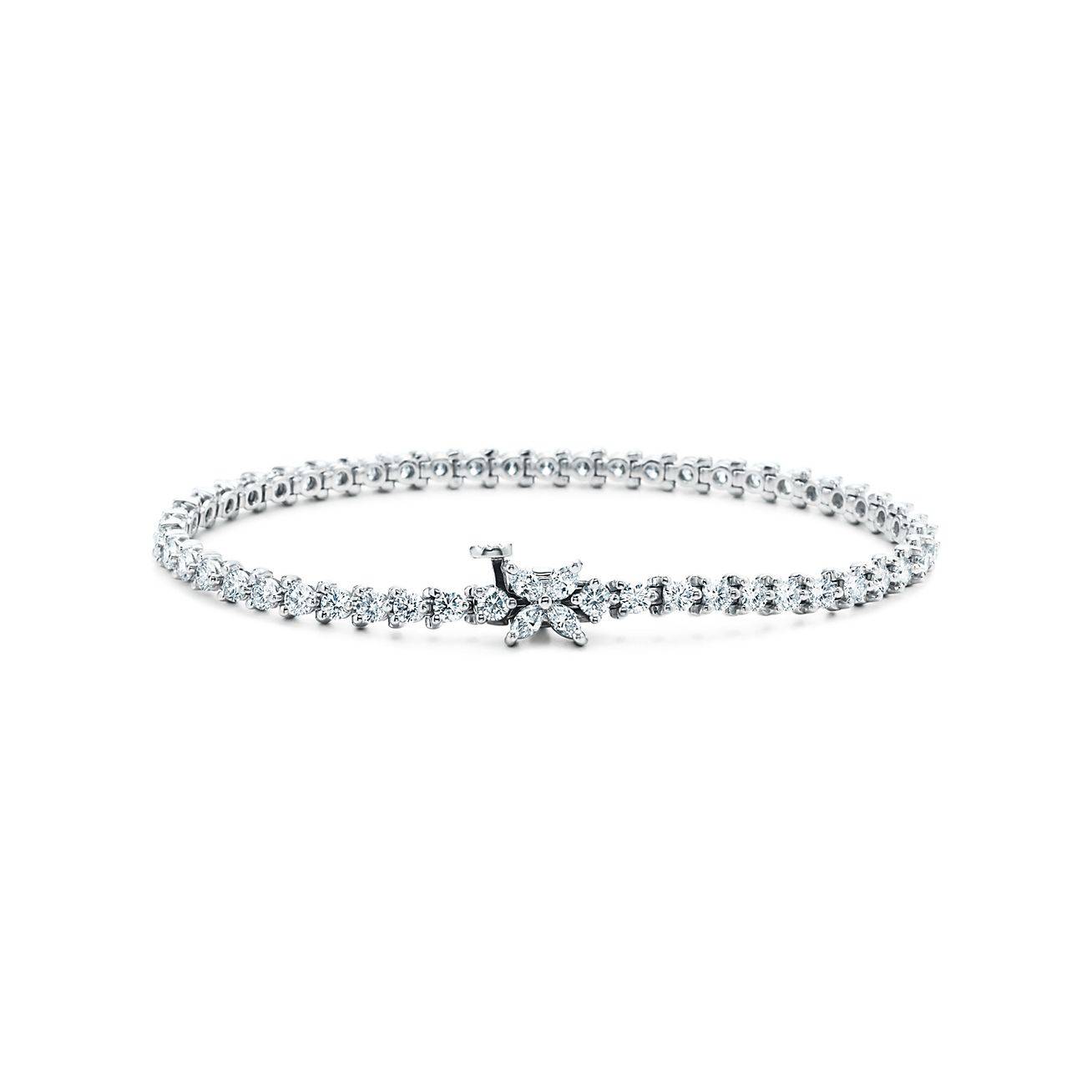 TIFFANY VICTORIA® TENNIS BRACELET IN PLATINUM WITH DIAMONDS