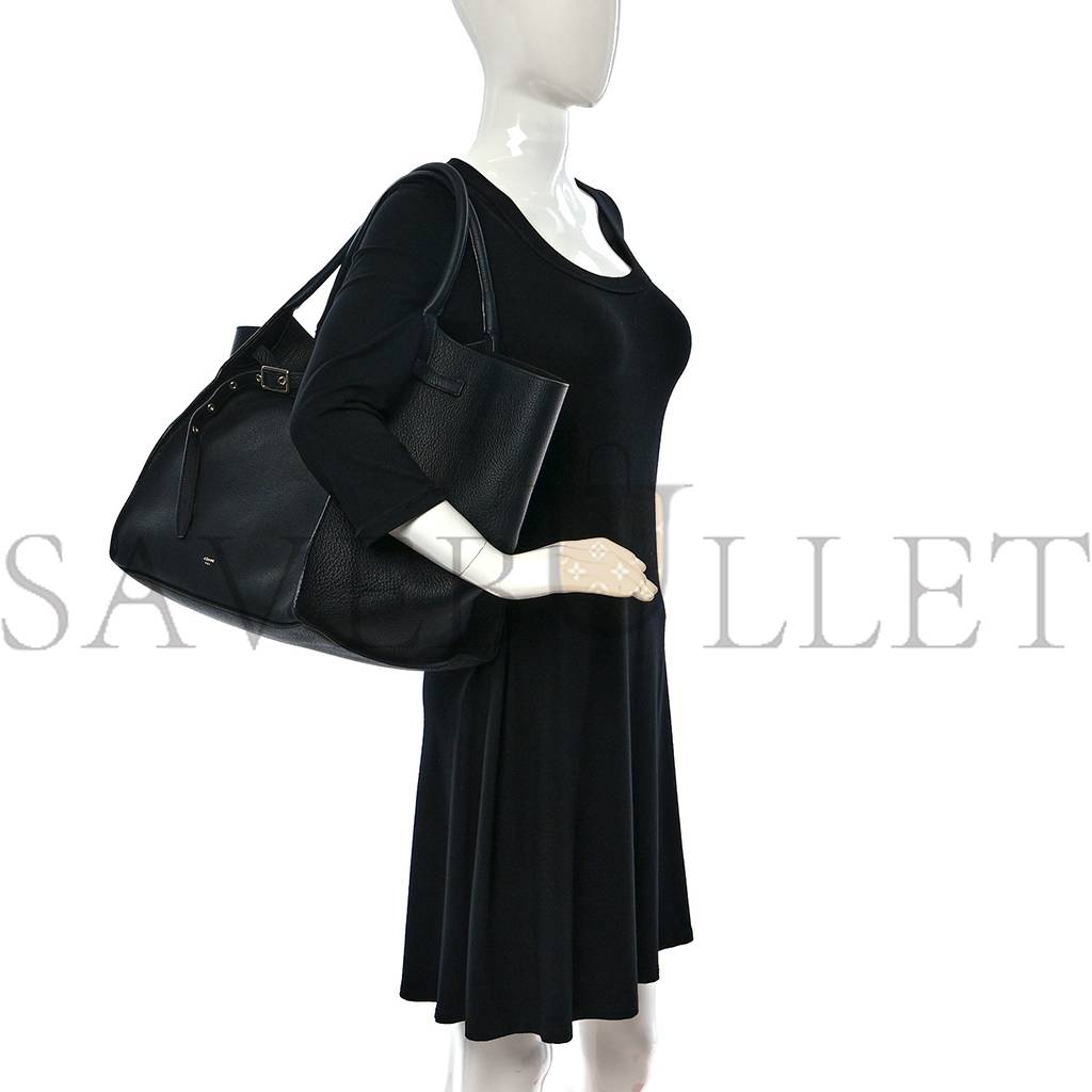 CELINE SUPPLE GRAINED CALFSKIN MEDIUM BIG BAG BLACK (32*32*29cm)